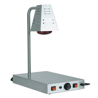 Piano caldo inox con lampada a raggi infrarossi PCI 4718