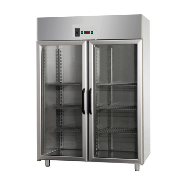 Armadio Frigo TN 1400 lt  2 porte Vetro Pasticceria