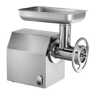 Tritacarne professionale acciaio inox bocca &#216; 52 mm trifase