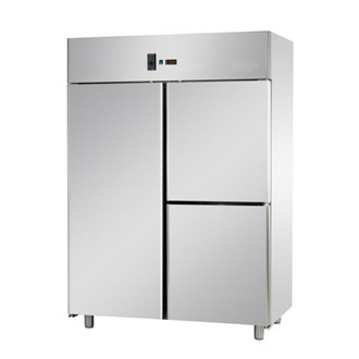 Armadio Statico in Acciaio inox 0/+10&#176;C 1200 lt 1 porta 2 sportelli