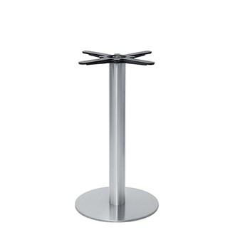 Base in acciaio satinato 411-6028I Ø 40 x H73