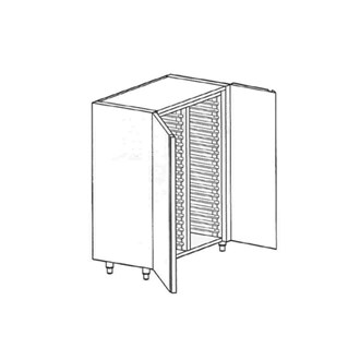 Armadi Inox  portateglie con due ante a battente