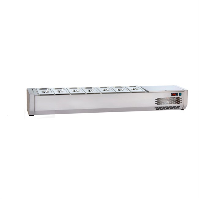 Vetrina refrigerata portabacinelle 1/3 180 cm senza vetri 