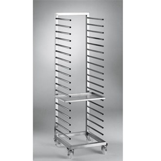 Carrello inox portateglie a pioli n.20