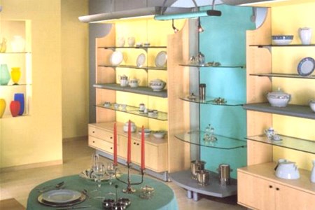 Esempio di arredo con colori tenui