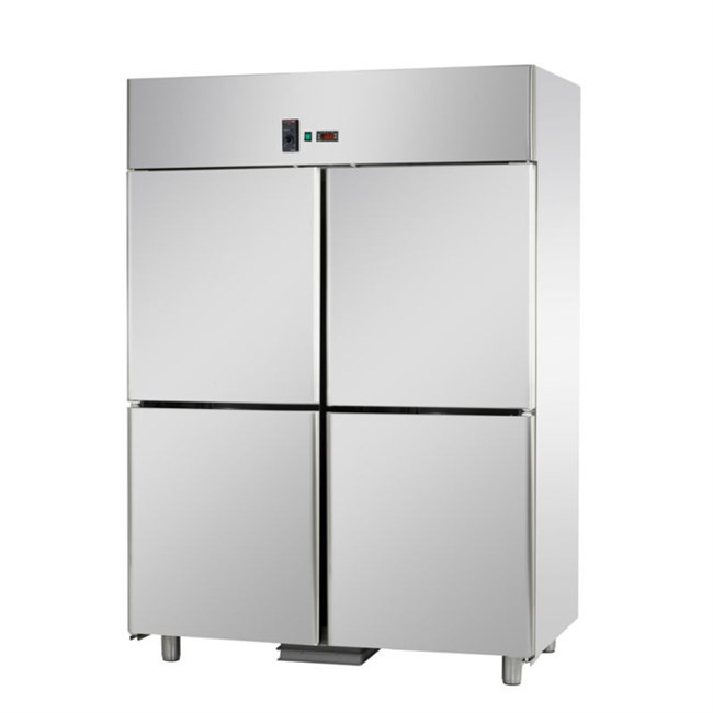 Armadio statico in Acciaio inox 0/+10°C 1200 lt 4 sportelli