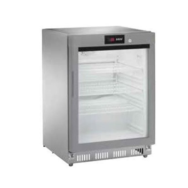 Vetrina Frigo in acciaio inox ABS +2 +8 °C Lt 140
