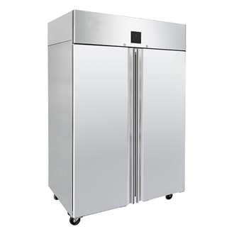 Armadio refrigerato positivo 2 porte acciaio 1240 lt