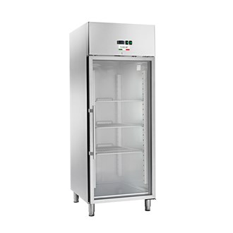 Armadio refrigerato vetrina temp. mista -2+8 650 lt 