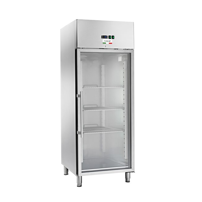 Armadio refrigerato vetrina temp. mista -2+8 650 lt 