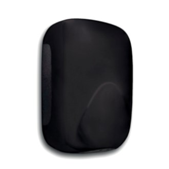 Asciugamano elettrico con resistenza a cono d’aria nero Mini Zefiro