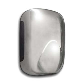 Asciugamano elettrico con resistenza a cono d’aria satinato Mini Zefiro