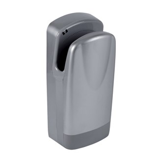 Asciugamano elettrico jet grigio metallizzato senza filtro EPA E11 Twister
