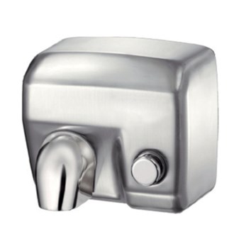 Asciugamano tradizionale con resistenza a pulsante Hamet inox satinato