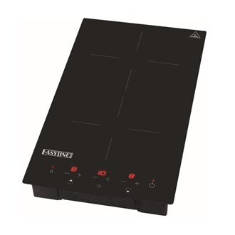 Piastra ad induzione doppia 1,8 + 1,3 kw da incasso