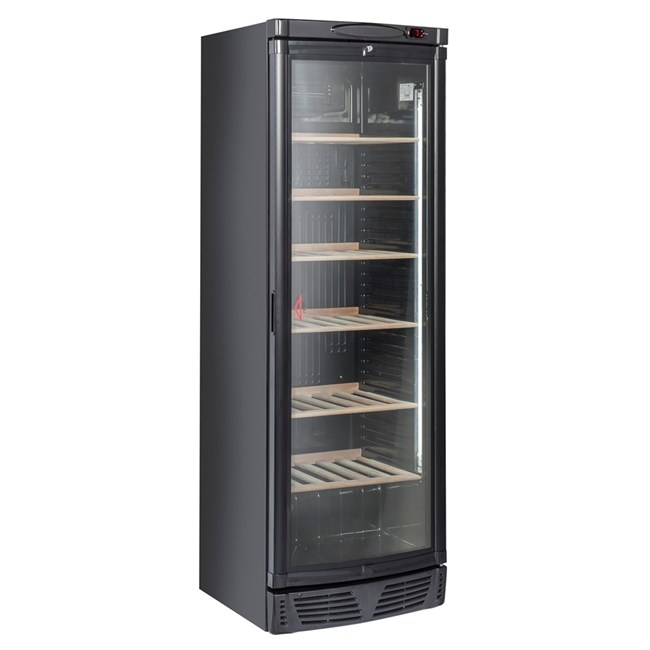 Frigo cantina vino ripiani in legno