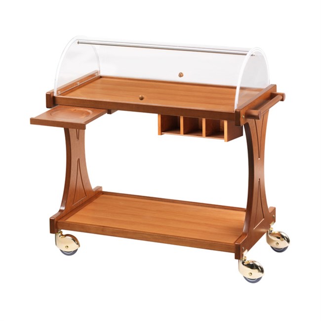 Carrello servizio sala professionale per dolci, formaggi