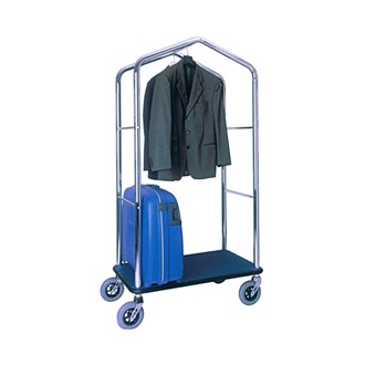 Carrello portavaligie con appendiabiti 