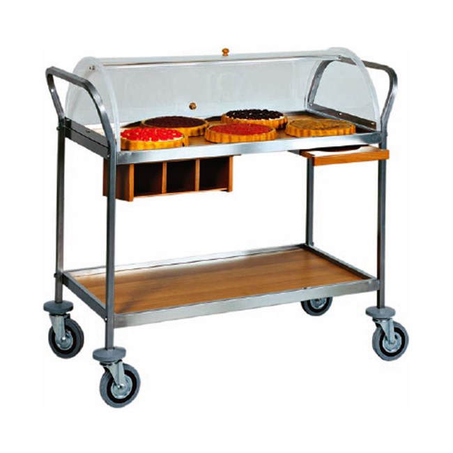 Carrello di servizio acciaio inox per dolci