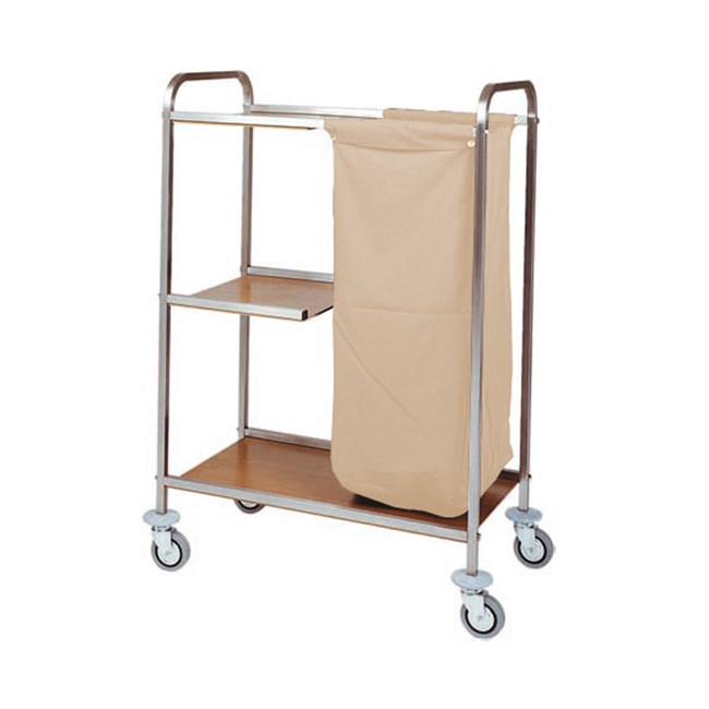 Carrello portabiancheria inox 