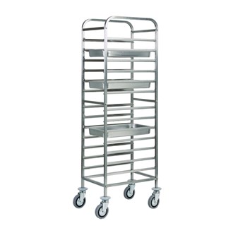 Carrello portateglie GN1/1 inox 44,5x62x175