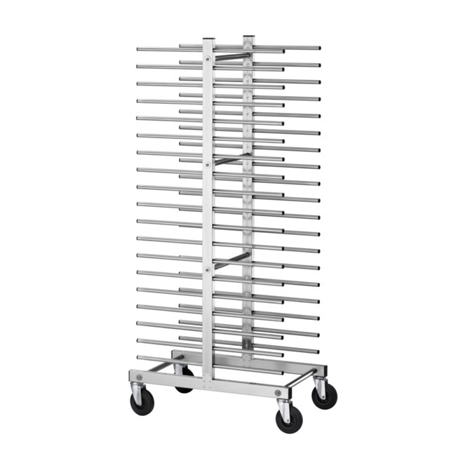 Carrello portateglie inox a pioli pasticceria 50x81x177h