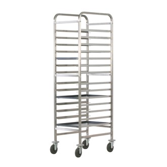 Carrello portateglie inox rinforzato pasticceria 53x72x181h