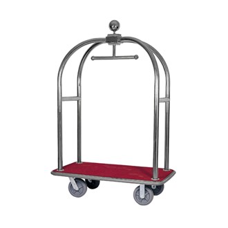 Carrello portavaligie appendiabiti per hotel