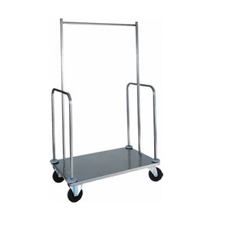 Carrello inox portavaligie e portabiti