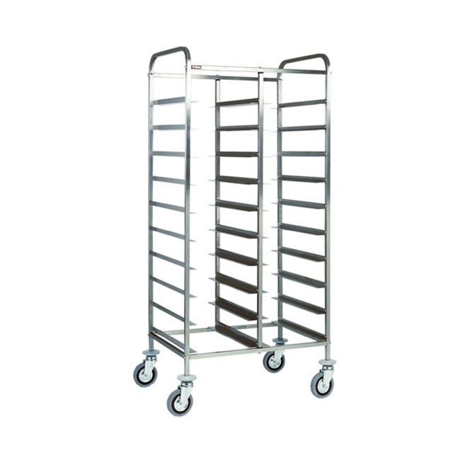 Carrello portavassoi inox 20 vassoi 74x62x175h