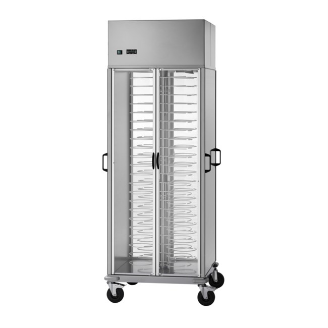 Carrello portapiatti armadiato refrigerato 75x78x203
