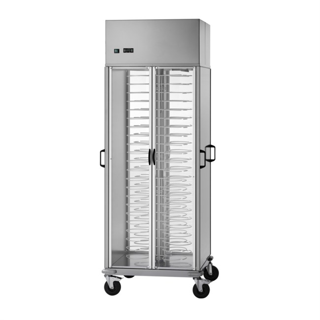 Carrello portapiatti armadiato refrigerato per antipasto 75x78x203h