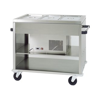 Carrello inox refrigerato per ristorazione 