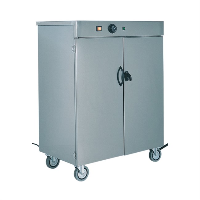 Carrello termico inox mobiletto scaldapiatti 