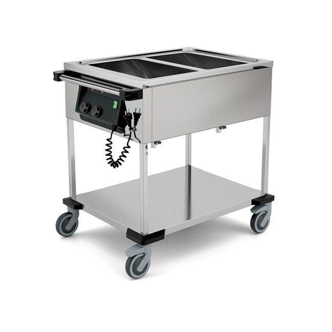 Carrello termico bagnomaria inox