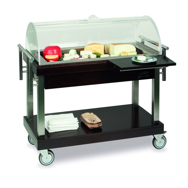Carrello refrigerato con cupola +2+8