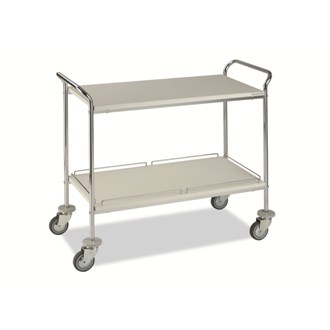 Carrello di servizio in legno alluminio 89x47x92h