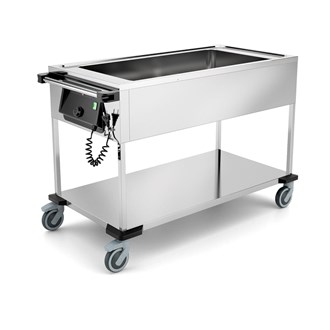 Carrello termico inox 