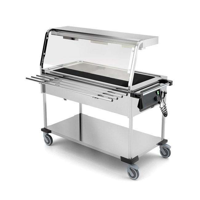 Carrello termico bagnomaria inox