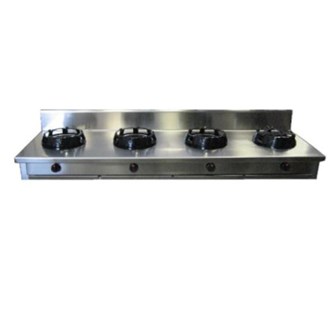 Cucina wok 4 fuochi gas da banco P700