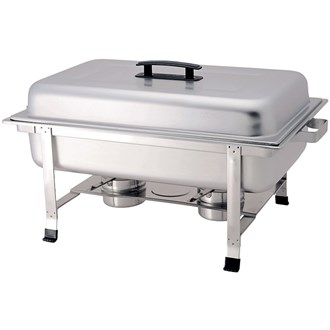 Chafing dish inox rettangolare coperchio