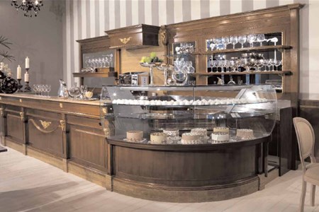 Arredamento bar classico legno Roma