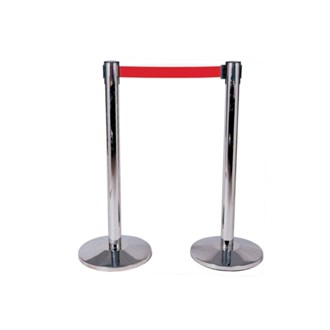 Colonna separacode con nastro retraibile rosso