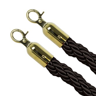 Cordone separacode nero con ganci dorati 150 Cm