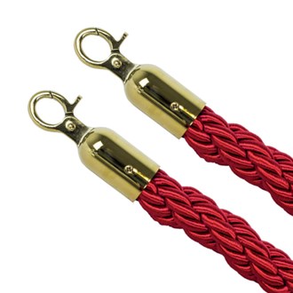 Cordone separacode Bordeaux con ganci dorati 150 Cm