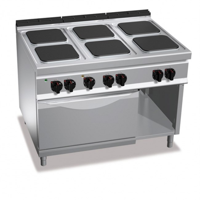 Cucina Elettrica professionale 6 fuochi e forno