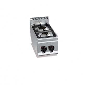 Cucina professionale due fuochi Gas 10,5kW