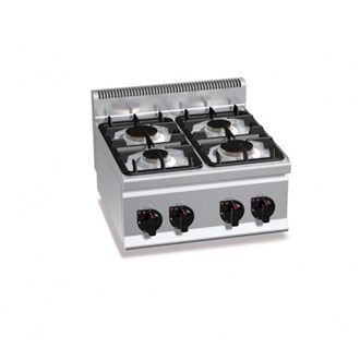 Cucina professionale 4 fuochi Gas 19kW