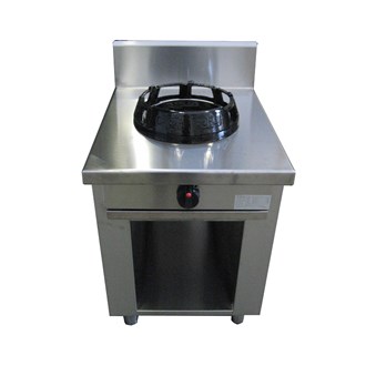 Cucina wok fuoco singolo gas su vano aperto P700