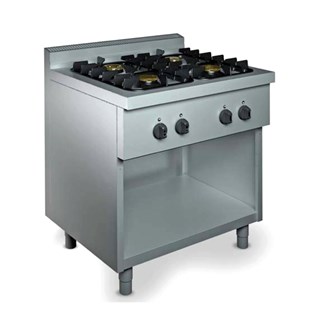 Cucina professionale 4 fuochi Gas 18 kW